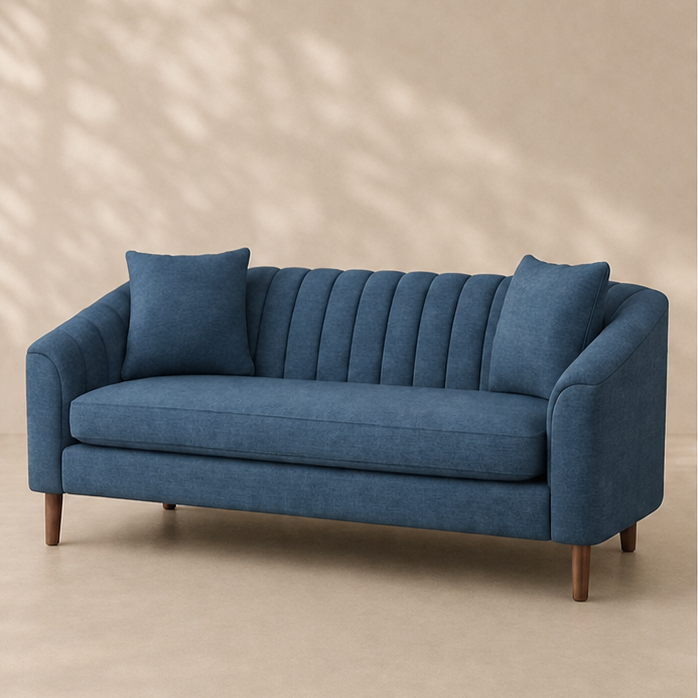 Azure Channel Tufted Upholstered Sofa