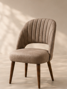 Artisan Curved Upholstered Dining Chair
