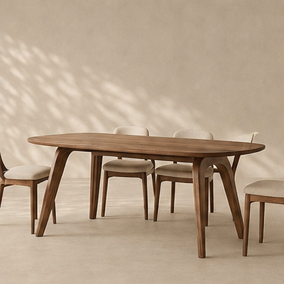 Organic Elm Dining Table